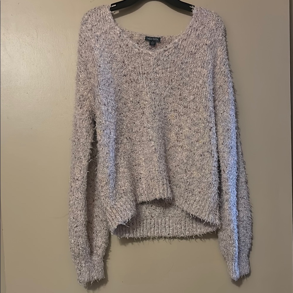 Cozy light purple sweater